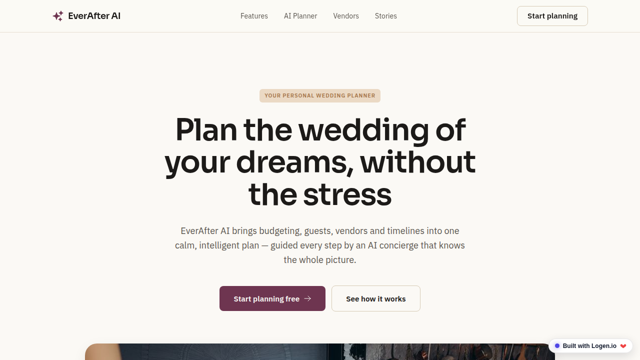 Screenshot of EverAfter AI